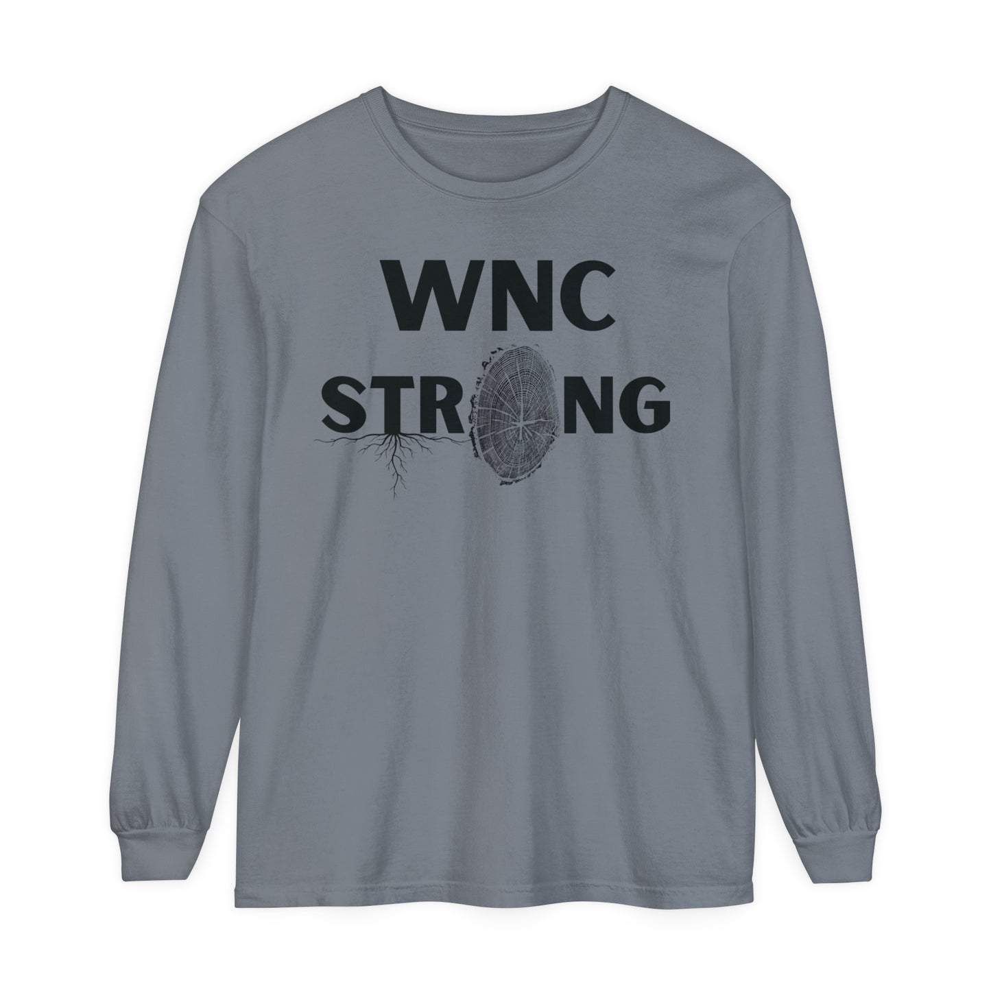 WNC Strong Tree Ring Print L/S Tee