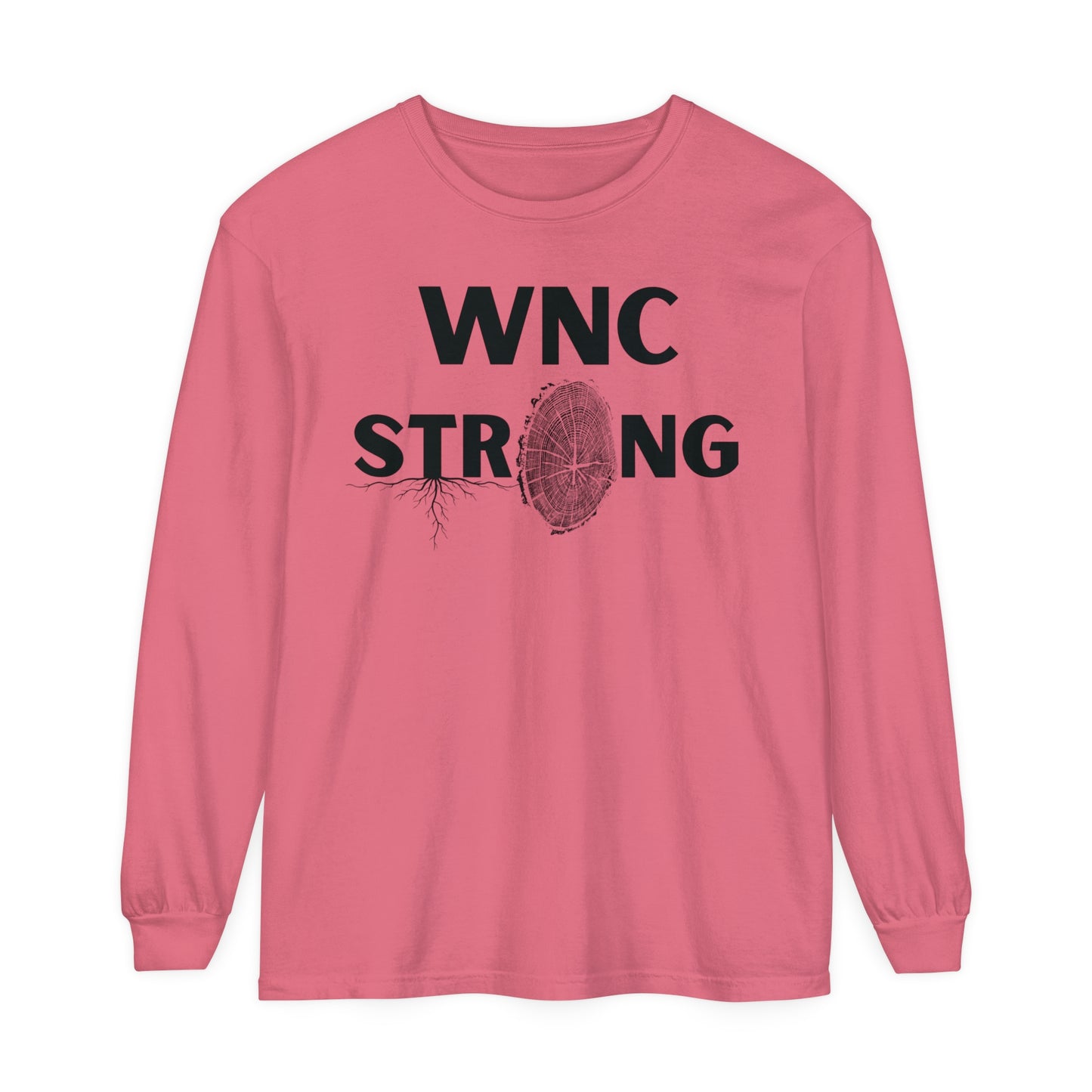 WNC Strong Tree Ring Print L/S Tee