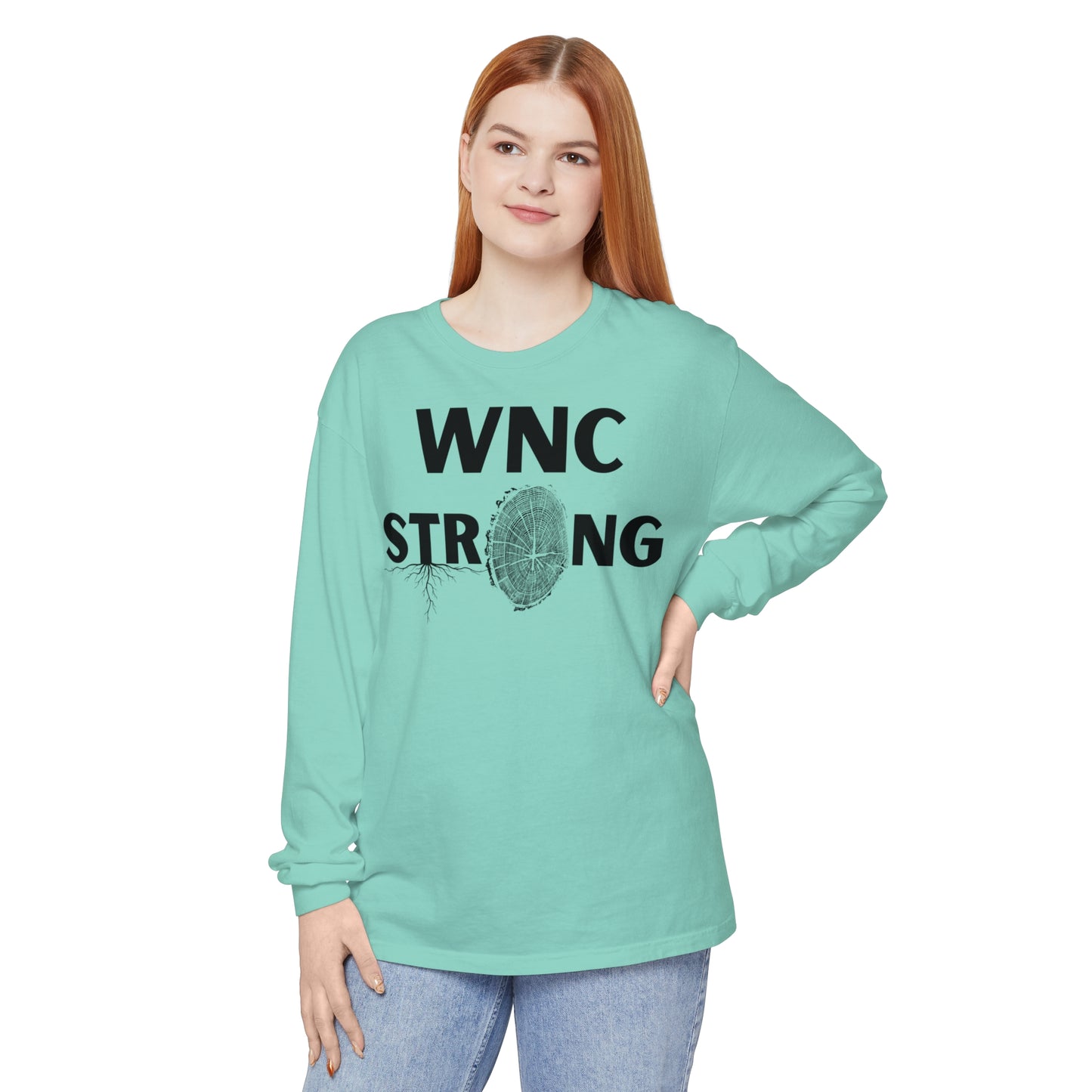 WNC Strong Tree Ring Print L/S Tee