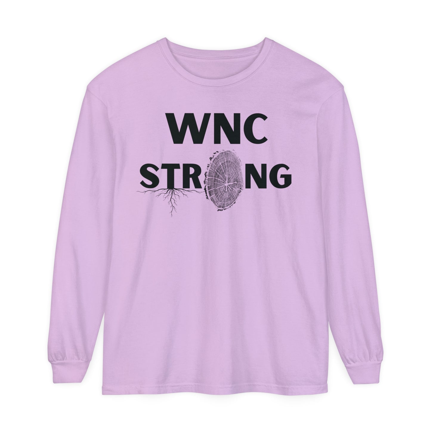 WNC Strong Tree Ring Print L/S Tee