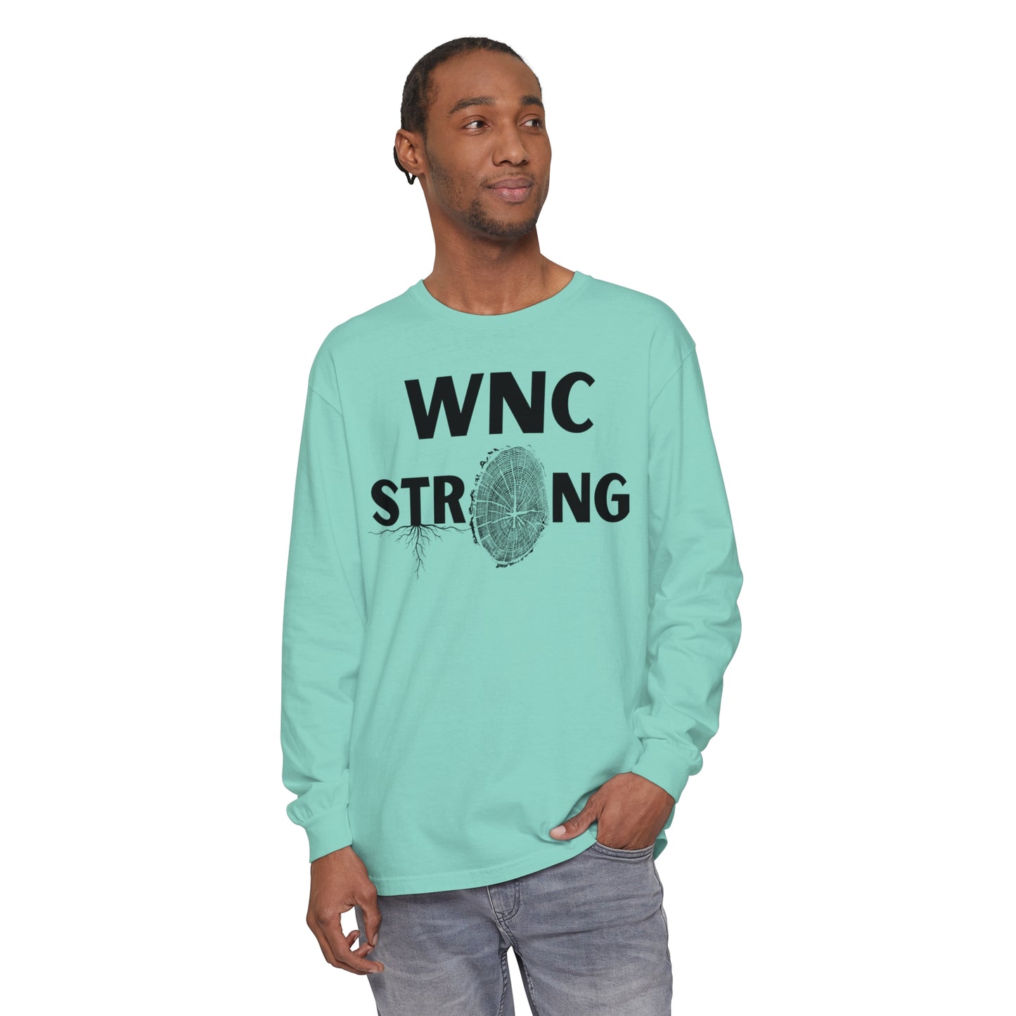 WNC Strong Tree Ring Print L/S Tee