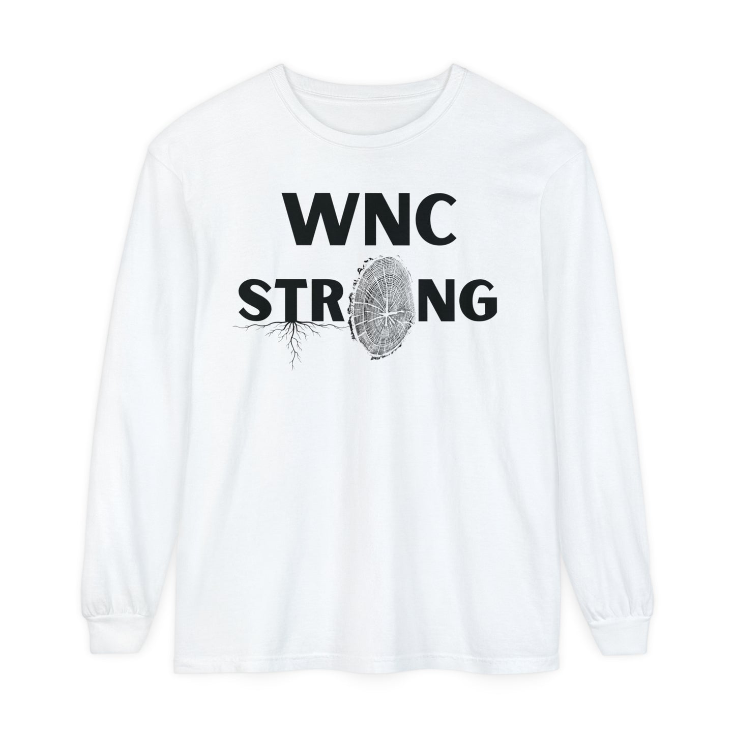WNC Strong Tree Ring Print L/S Tee