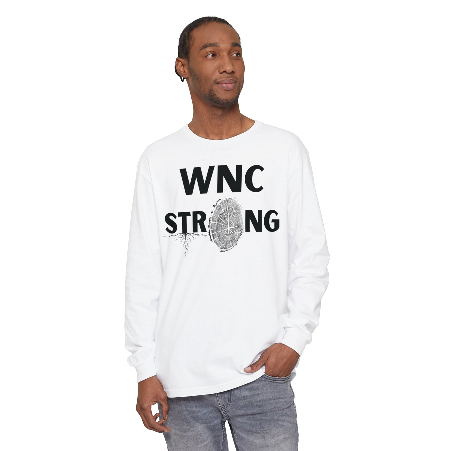 WNC Strong Tree Ring Print L/S Tee