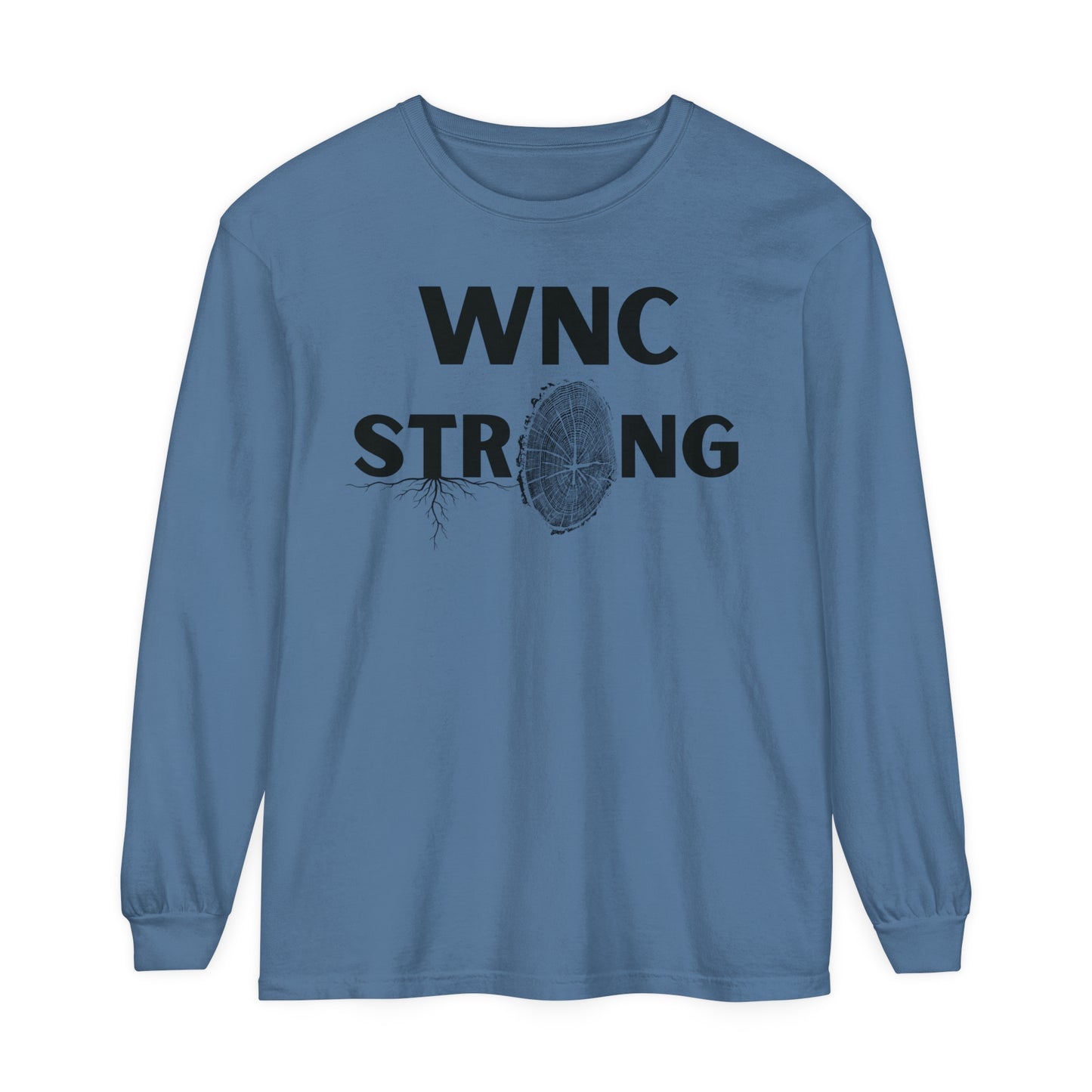 WNC Strong Tree Ring Print L/S Tee