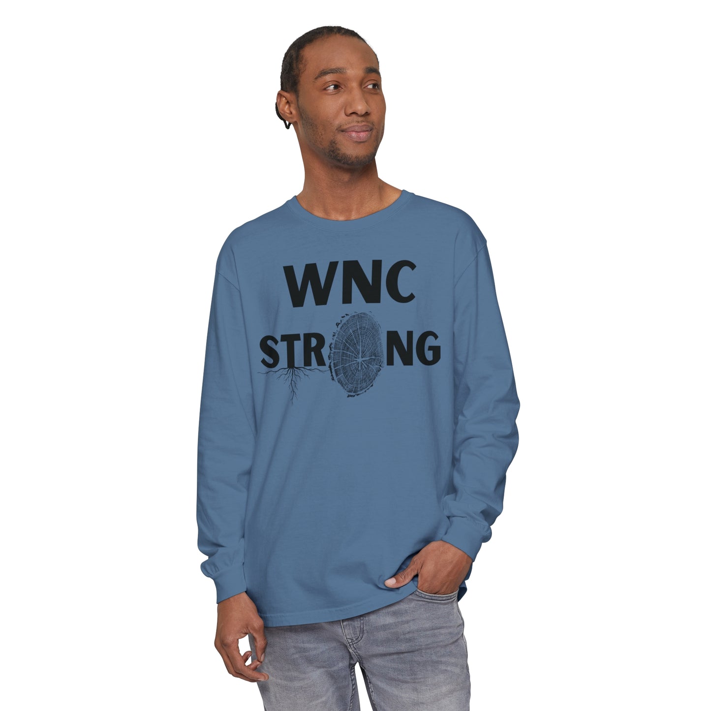 WNC Strong Tree Ring Print L/S Tee