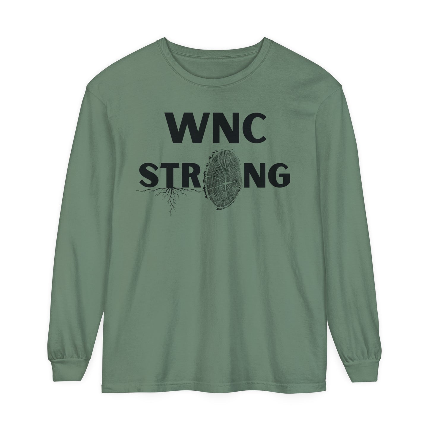 WNC Strong Tree Ring Print L/S Tee