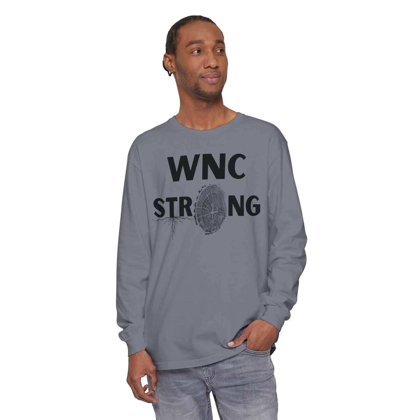 WNC Strong Tree Ring Print L/S Tee