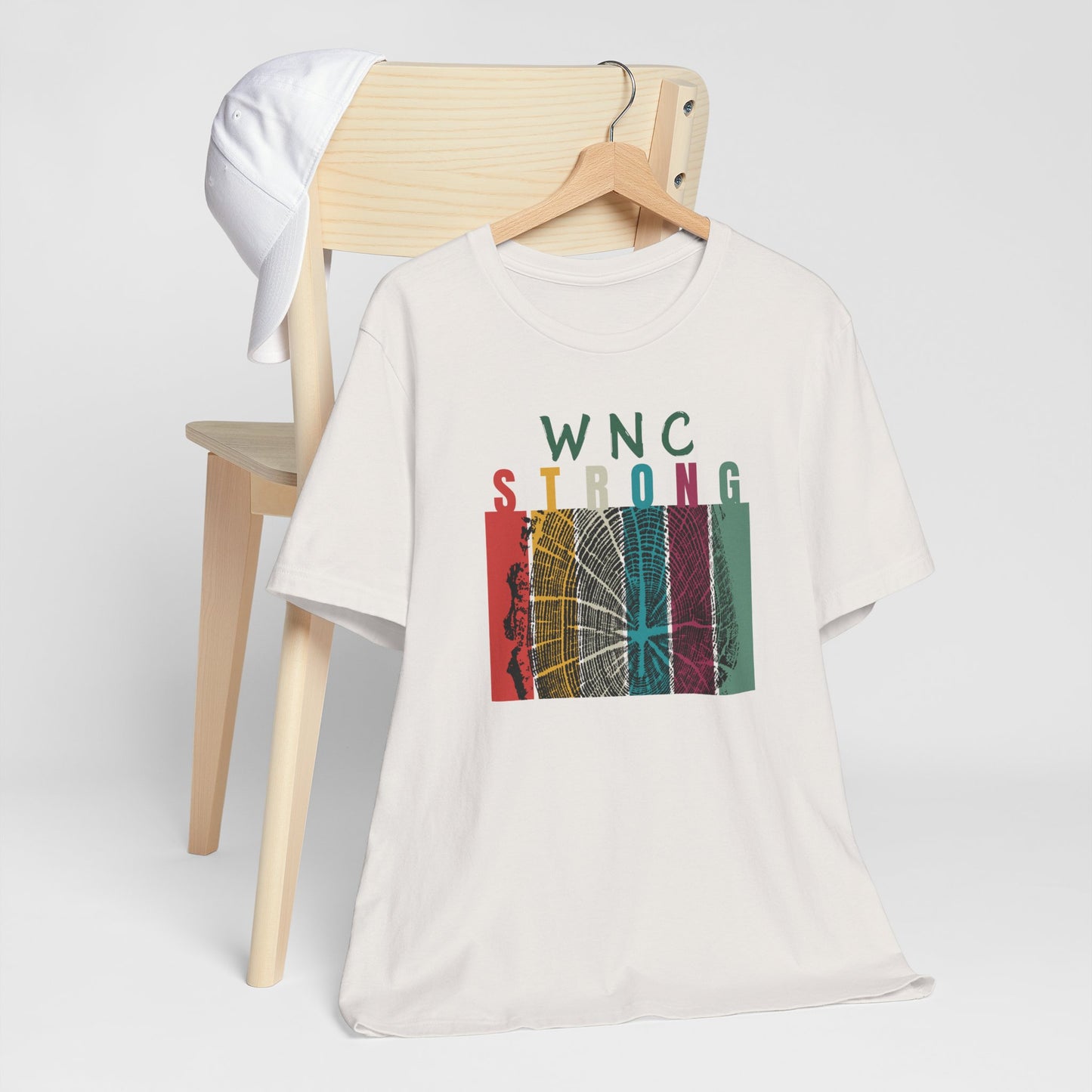 WNC Strong Color Block Tree Ring Tee