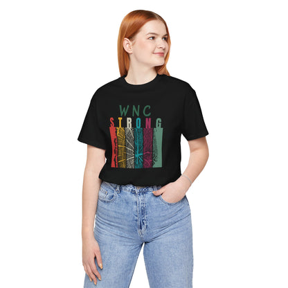 WNC Strong Color Block Tree Ring Tee