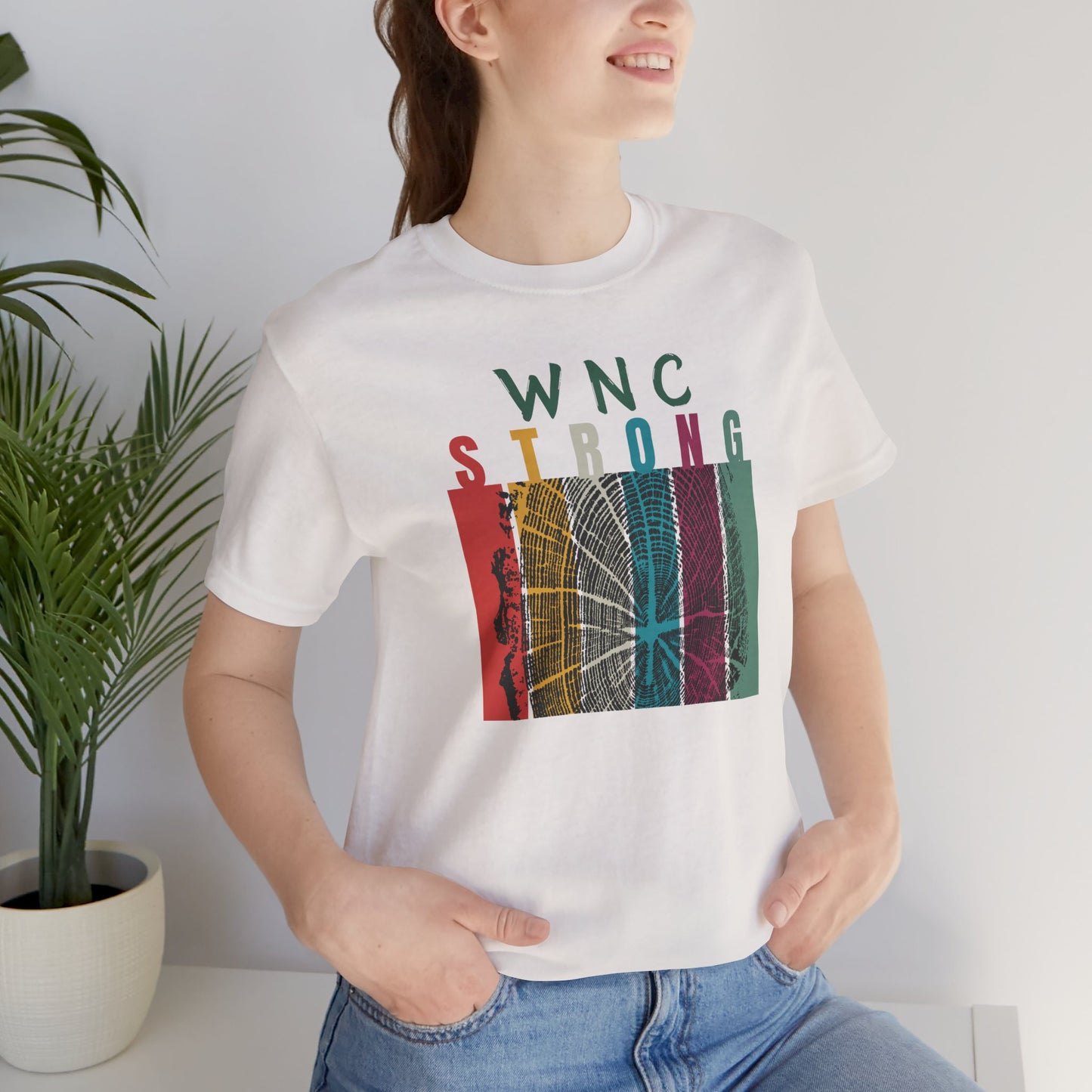 WNC Strong Color Block Tree Ring Tee