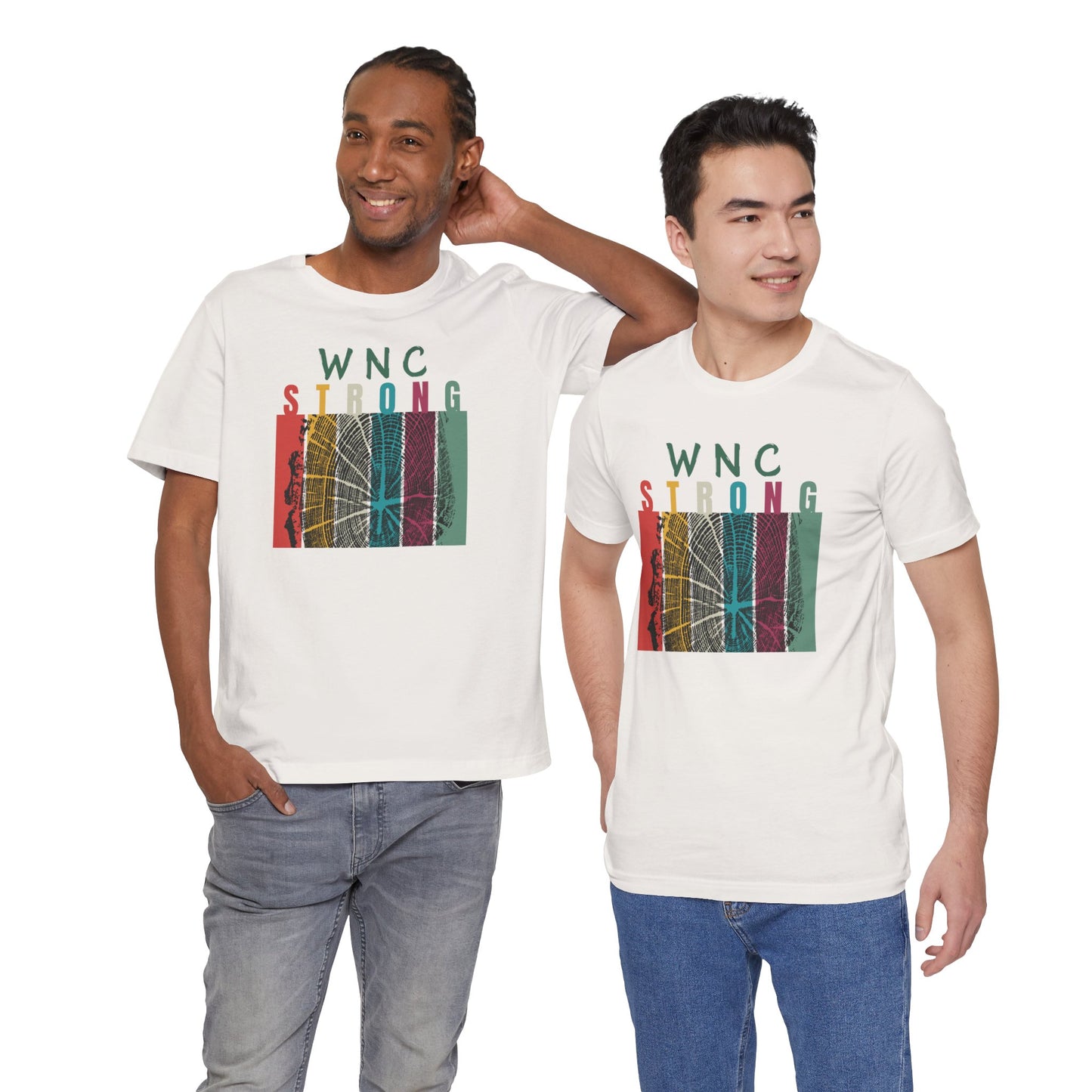 WNC Strong Color Block Tree Ring Tee